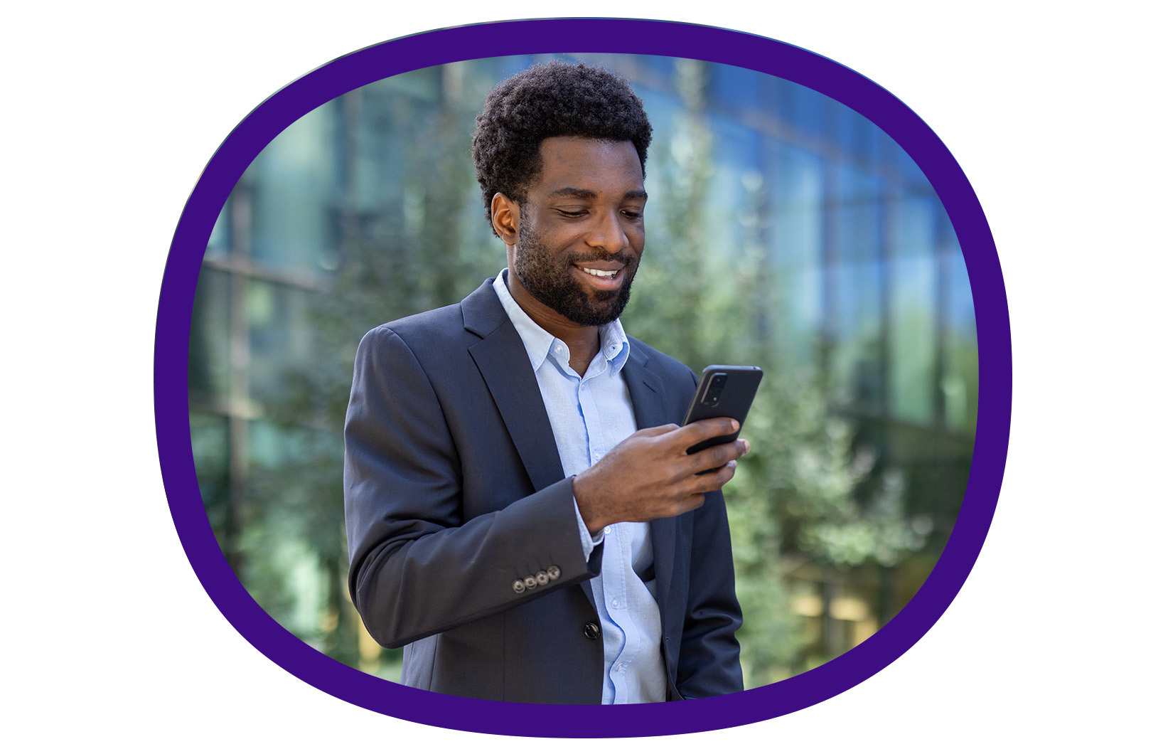 Man using mobile phone